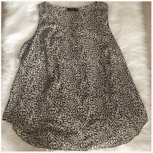 Woman cheetah print tank top